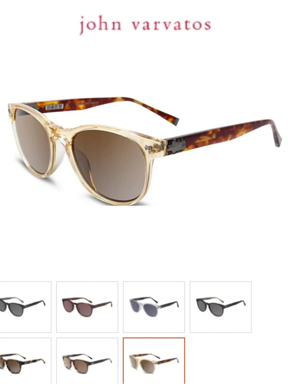 John Varvatos V774 UF Bowery  Sunglasses Vintage Yellow Sunglasses 51-19-145